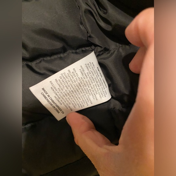 Converse Size XS Puffer Coat Black, W/Faux Fur Rimmed Hood And Pockets - Picture 4 of 13